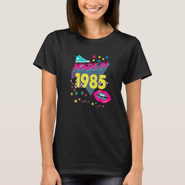 Made In 1985 37th Birthday 80s 90s 1990s 1980s Nos T-Shirt (Front)