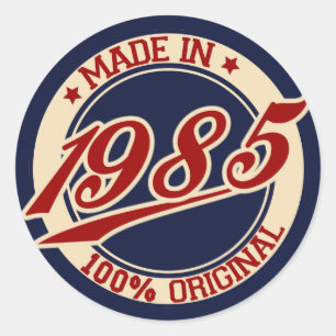 Made In 1985 Classic Round Sticker