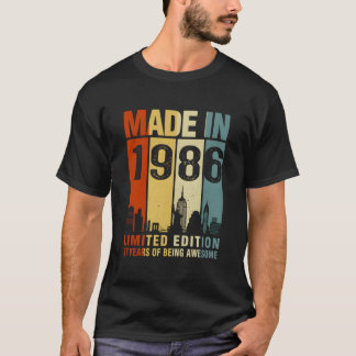Made In 1986 37 Years Of Being Awesome T-Shirt