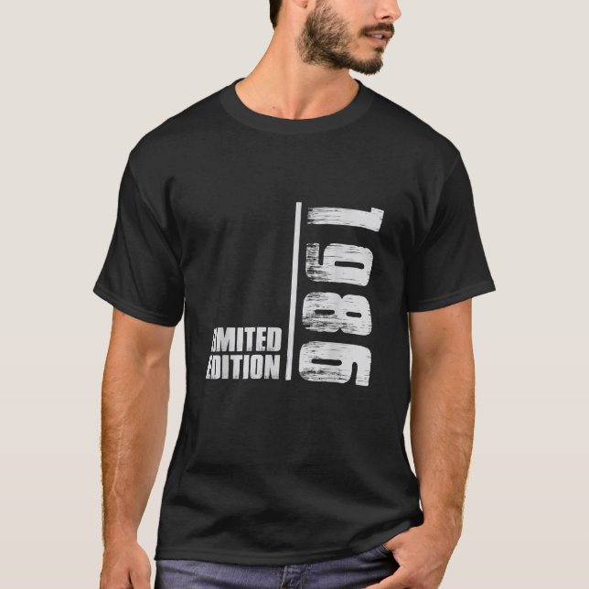 Made in 1986 Limited Edition Gift 40 Years Old T-Shirt (Front)