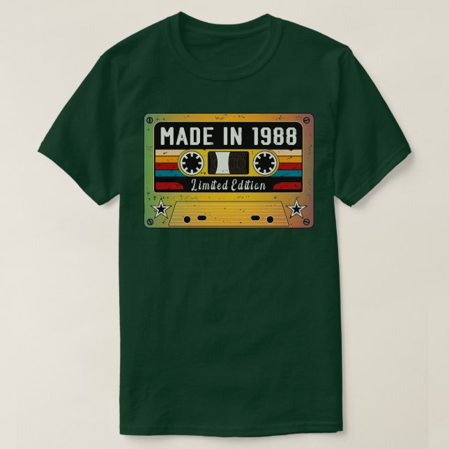 Made in 1988 T-Shirt (Design Front)