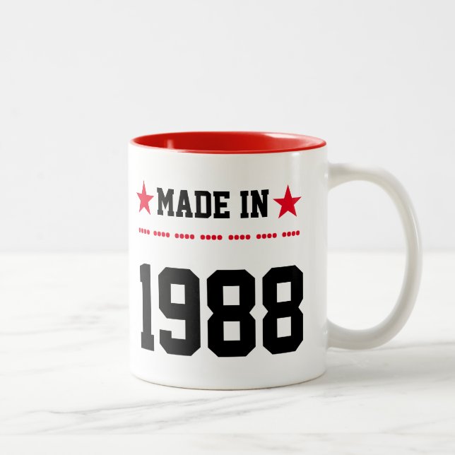Made in 1988 Two-Tone coffee mug (Right)