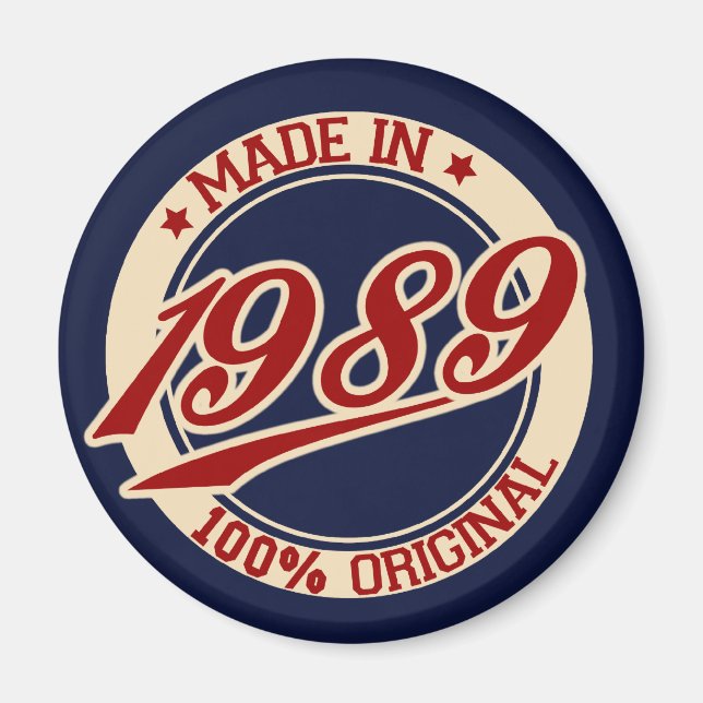 Made In 1989 Magnet (Front)