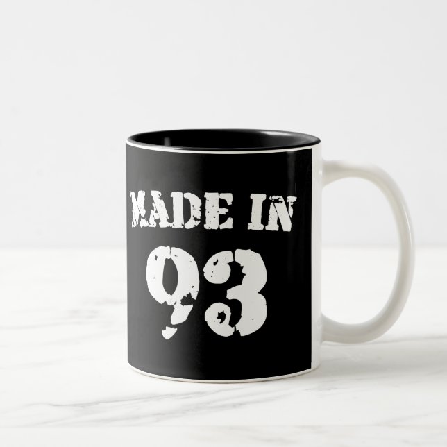 Made In 1993 Two-Tone Coffee Mug (Right)