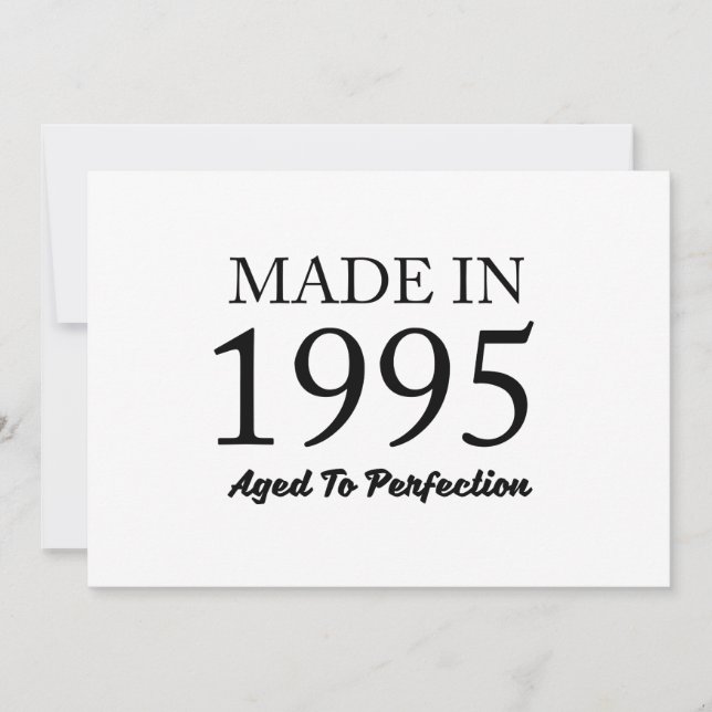 Made In 1995 Card (Front)
