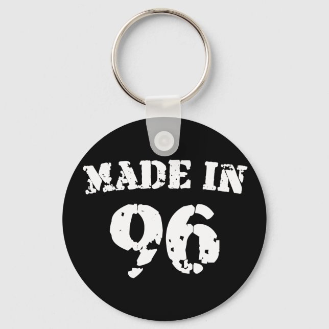 Made In 1996 Key Ring (Front)