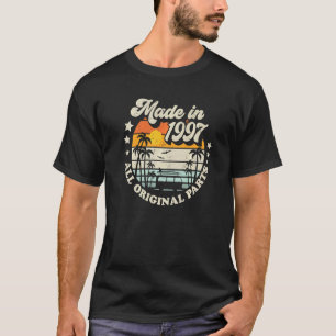 Made In 1997 All Original Parts Retro Style Sun 2 T-Shirt