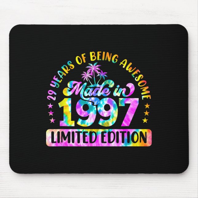 Made In 1997 Limited Edition 29 Birthday 29 Year O Mouse Mat (Front)