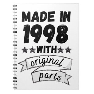 made in 1998 with original parts, notebook