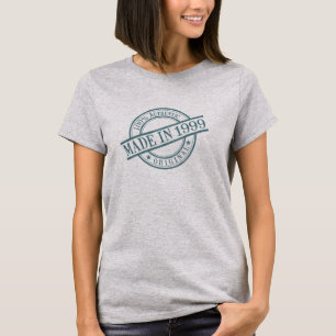 Made in 1999 Circular Stamp Style Logo women’s T-Shirt