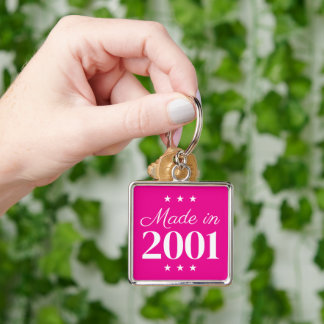 Made in 2001 Limited Edition Text Key Ring