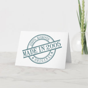 Made in 2005 Large Greeting Card