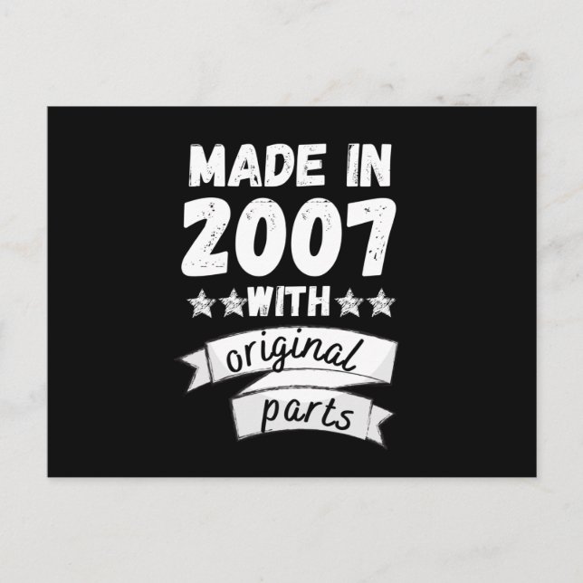 made in 2007 with original parts, postcard (Front)