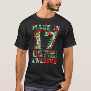 Made In 2017 5 Years Of Being Awesome 5th Birthday T-Shirt