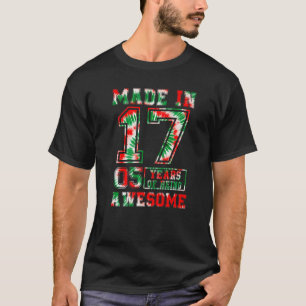 Made In 2017 5 Years Of Being Awesome 5th Birthday T-Shirt