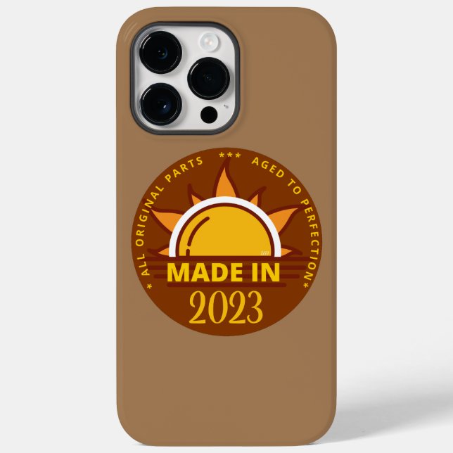 MADE IN 2023 funny birthday gift                   Case-Mate iPhone Case (Back)