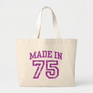 Made In 75 Large Tote Bag