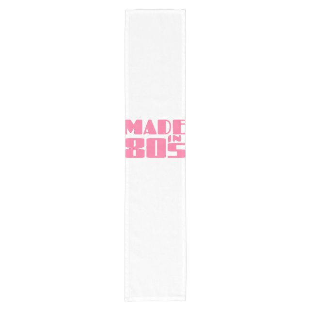 Made in 80s short table runner (Front)