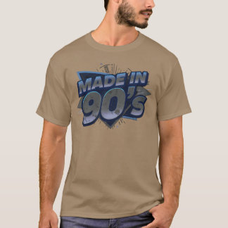 Made in 90s Retro Badge design friend T-Shirt