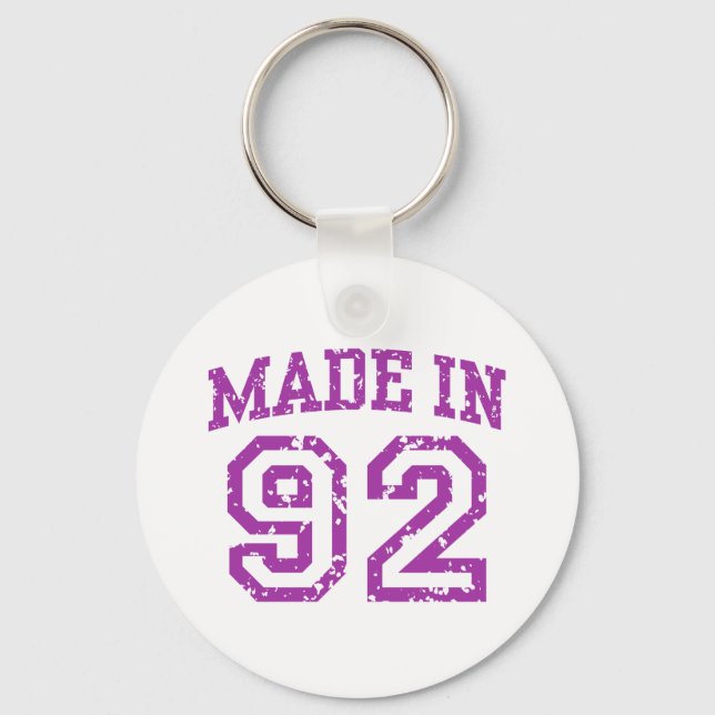 Made in 92 key ring (Front)