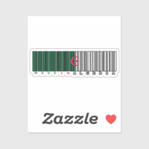 Made in Algeria Barcode Sticker