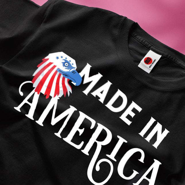 Made in america Bold eagle red white and blue T-Shirt (Creator Uploaded)