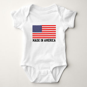 Made in America cute baby clothes Baby Bodysuit