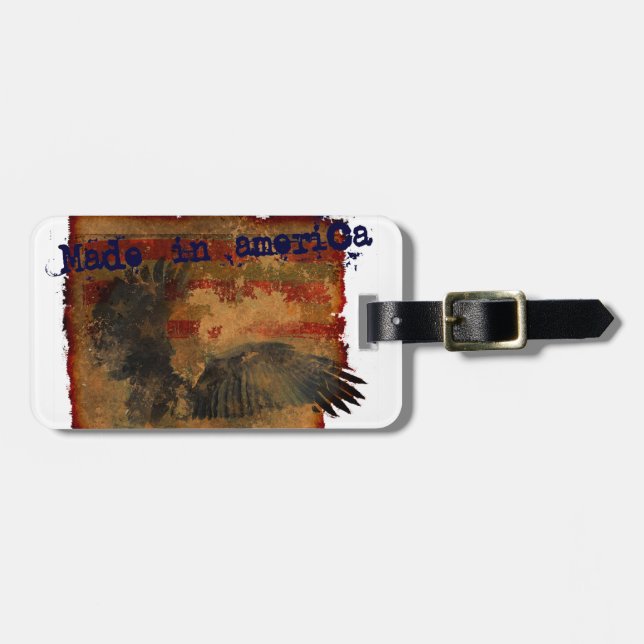 made in america luggage tags (Front Horizontal)