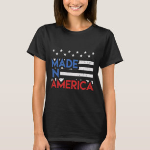 Made In America Pride Cute Born In Usa 4th Of July T-Shirt