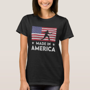Made In America Usa National Flag Fencing For Men  T-Shirt