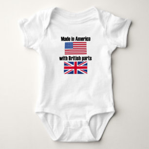 Made In America With British Parts Baby Bodysuit