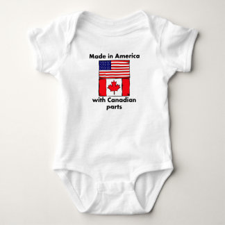 Made In America With Canadian Parts Baby Bodysuit