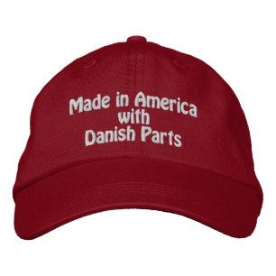 Made in America with Danish Parts Embroidered Hat