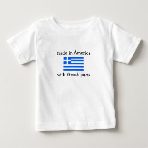 made in America with Greek parts Baby T-Shirt