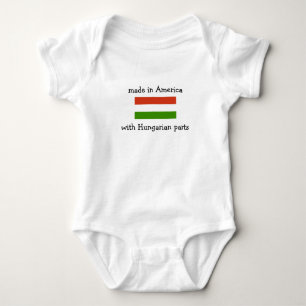 made in America with Hungarian parts Baby Bodysuit