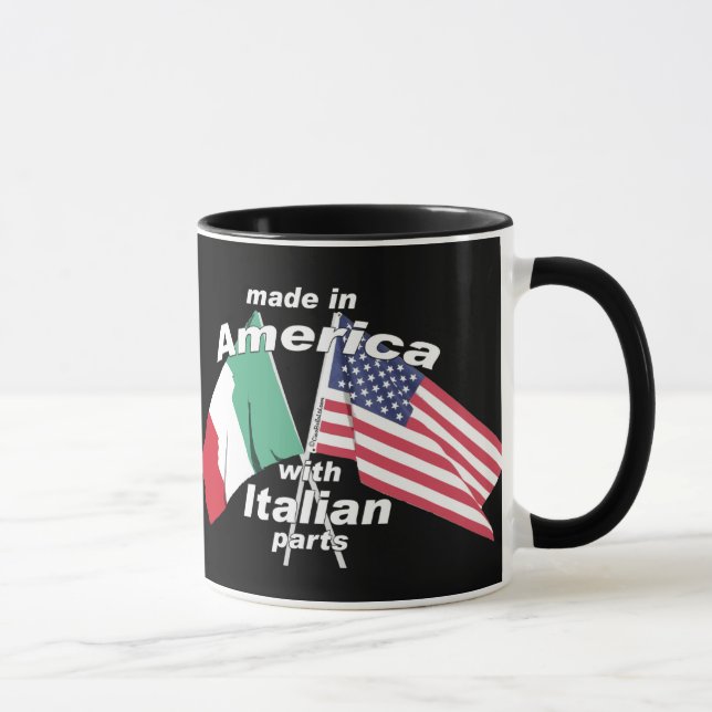 Made In America With Italian Parts Mug (Right)