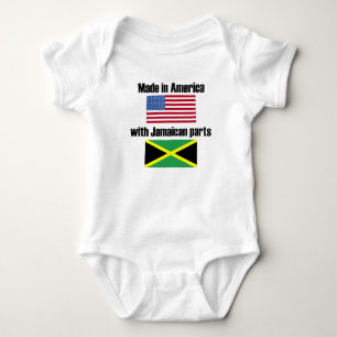Made In America With Jamaican Parts Baby Bodysuit