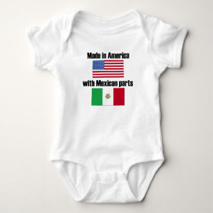 Made In America With Mexican Parts Baby Bodysuit