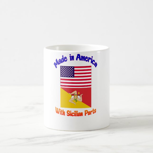 Made in America With Sicilian Parts Mug (Center)