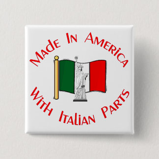 Made in American with Italian Parts 15 Cm Square Badge