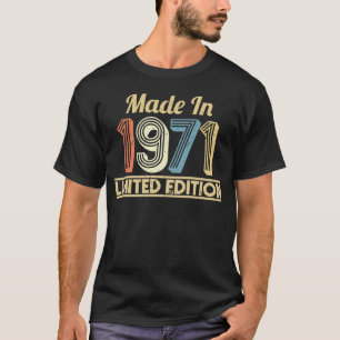 Made In April 1971 Bday Vintage 50Th Birthday T-Shirt