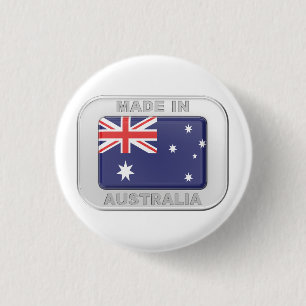 Made in Australia 3 Cm Round Badge