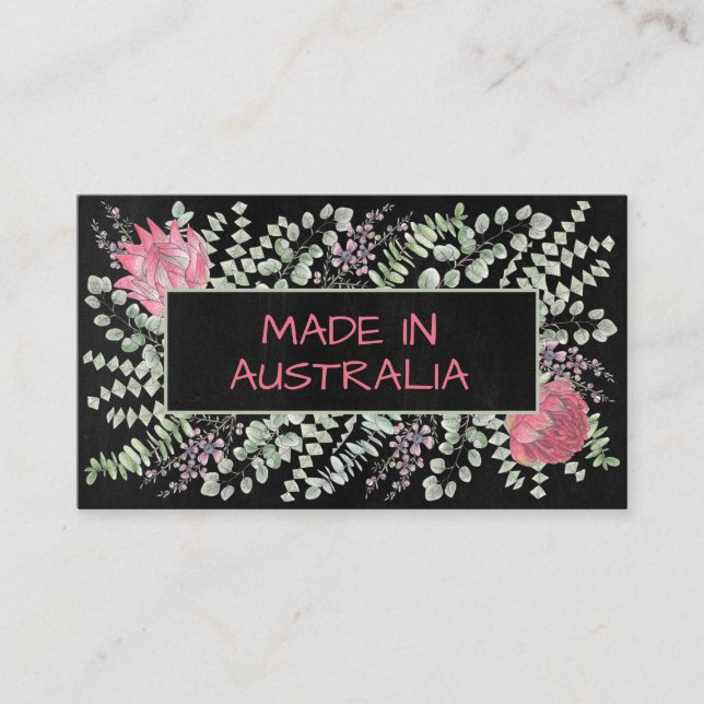 Made In Australia Native Flowers Product Business Card (Front)