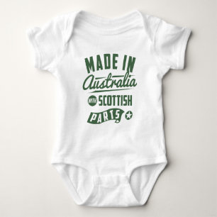 Made In Australia With Scottish Parts Baby Bodysuit