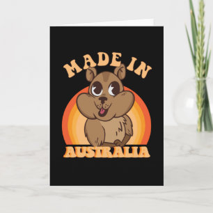 MADE IN AUSTRALIA WOMBAT CARD