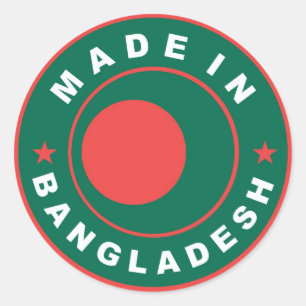 made in bangladesh country flag label stamp