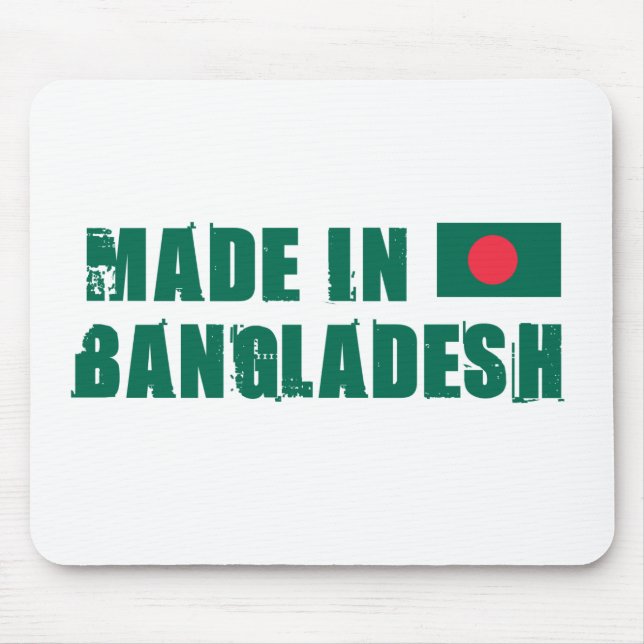 Made in Bangladesh Mouse Mat (Front)