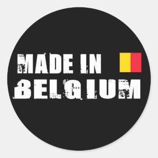 Made in Belgium Classic Round Sticker