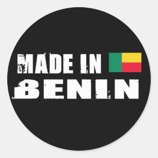 Made in Benin Classic Round Sticker