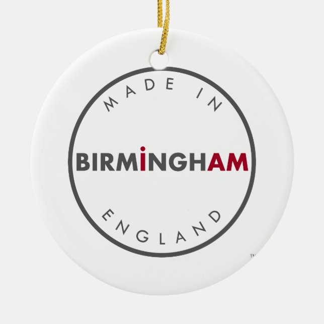 Made in Birmingham Ornament (Front)